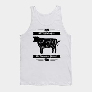 Funny BBQ Meatlovers "Gluten free" Design Tank Top